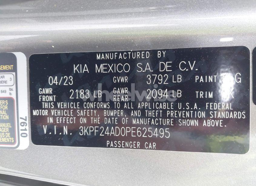 Photo 9 of 2023 Kia Forte LXS (VIN 3KPF24AD0PE625495)