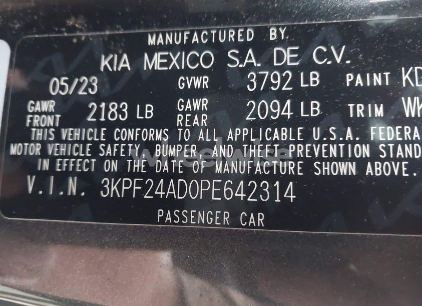 Photo 9 of 2023 Kia Forte LXS (VIN 3KPF24AD0PE642314)