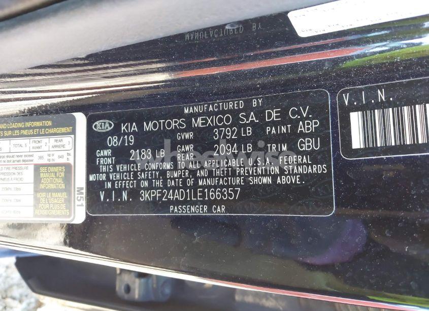 Photo 9 of 2020 Kia Forte LXS (VIN 3KPF24AD1LE166357)