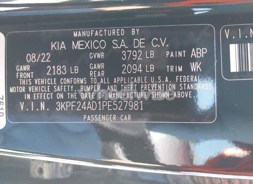 Photo 9 of 2023 Kia Forte LXS (VIN 3KPF24AD1PE527981)