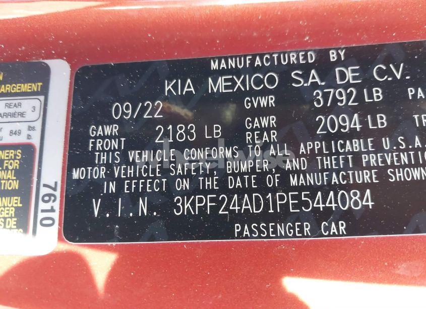 Photo 9 of 2023 Kia Forte LXS (VIN 3KPF24AD1PE544084)