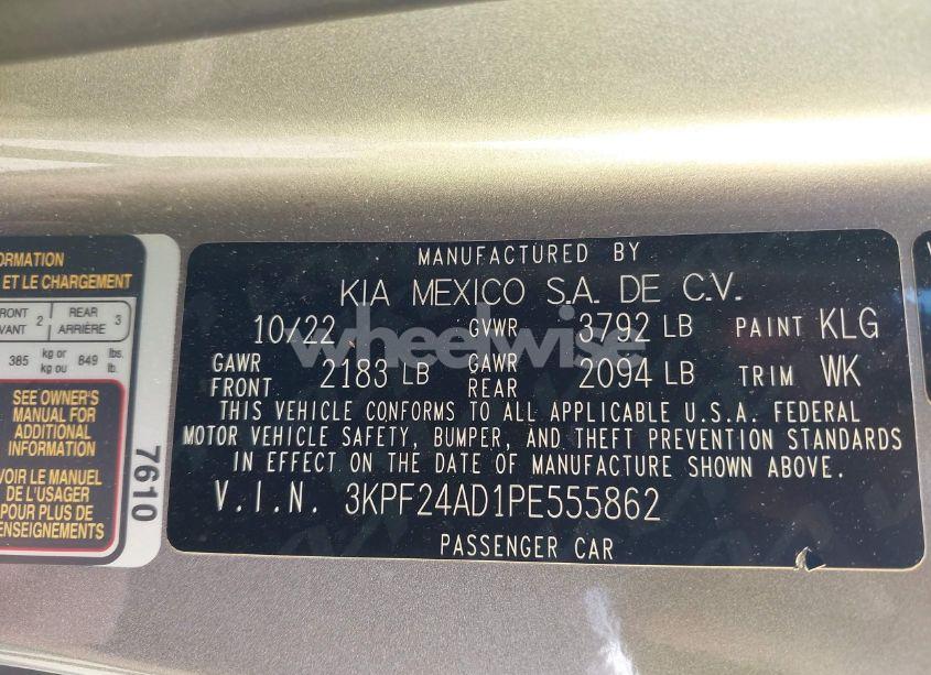 Photo 9 of 2023 Kia Forte LXS (VIN 3KPF24AD1PE555862)