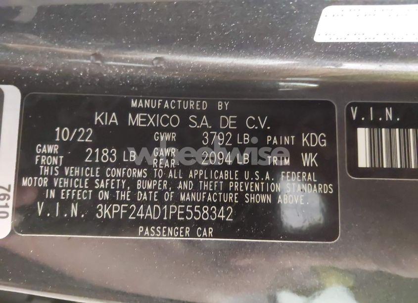 Photo 9 of 2023 Kia Forte LXS (VIN 3KPF24AD1PE558342)