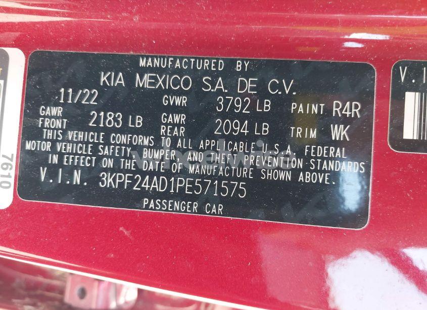 Photo 9 of 2023 Kia Forte LXS (VIN 3KPF24AD1PE571575)
