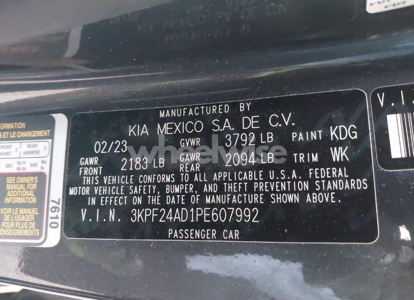 Photo 9 of 2023 Kia Forte LXS (VIN 3KPF24AD1PE607992)