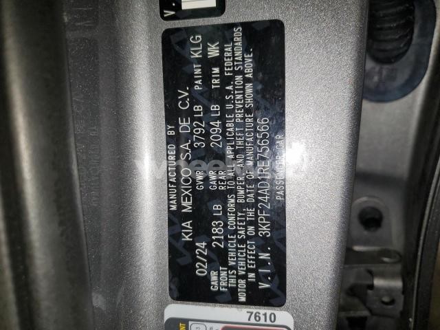 Photo 8 of 2024 KIA FORTE LX (VIN 3KPF24AD1RE756566)