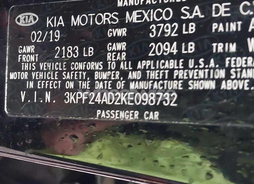 Photo 9 of 2019 Kia Forte LXS (VIN 3KPF24AD2KE098732)