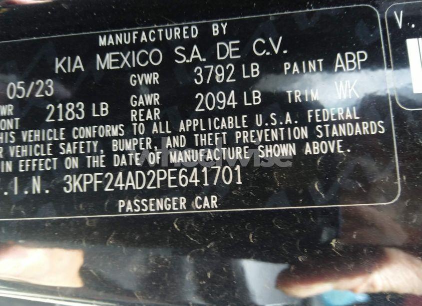 Photo 9 of 2023 Kia Forte LXS (VIN 3KPF24AD2PE641701)