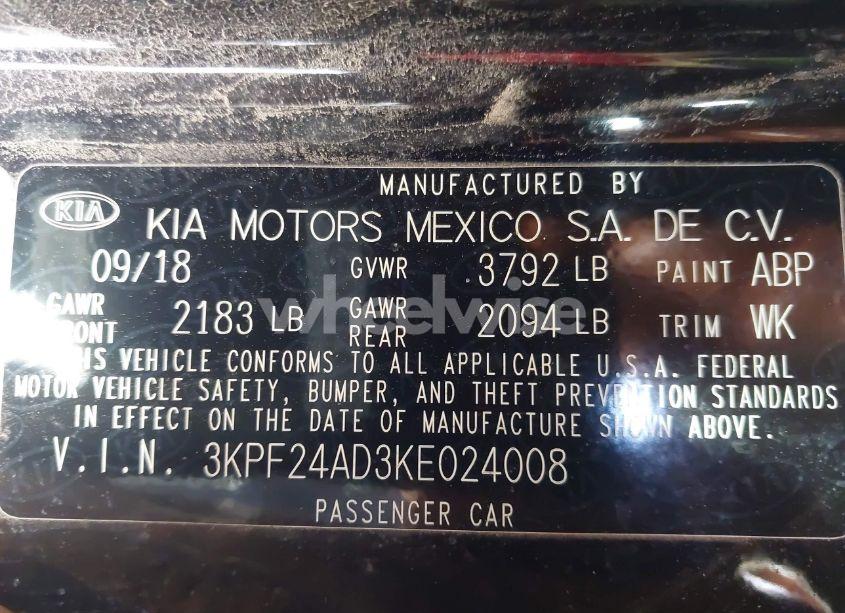 Photo 9 of 2019 Kia Forte LXS (VIN 3KPF24AD3KE024008)