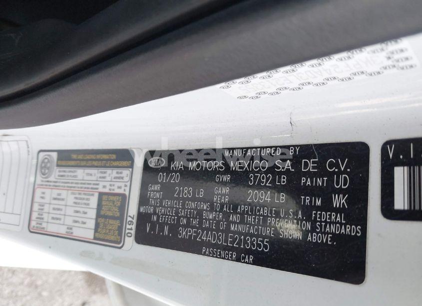 Photo 9 of 2020 Kia Forte (VIN 3KPF24AD3LE213355)
