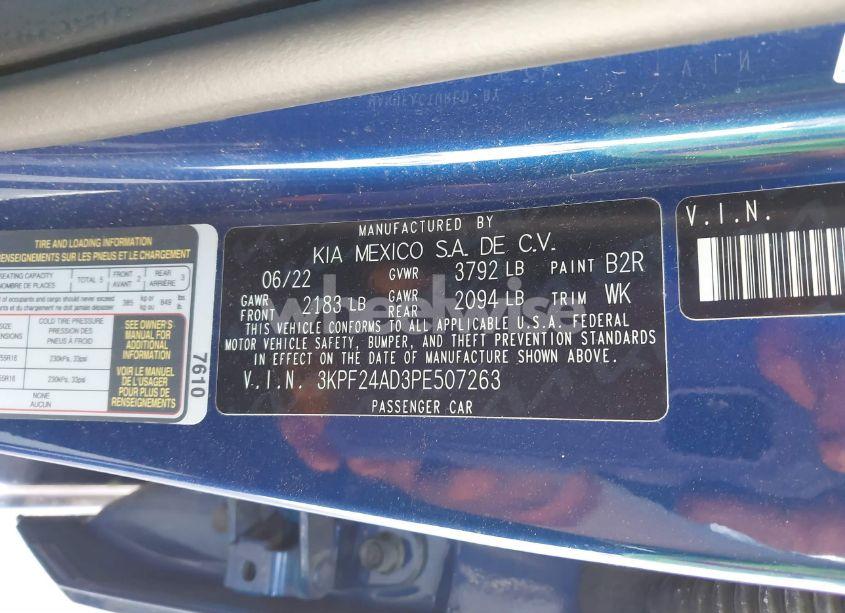 Photo 9 of 2023 Kia Forte LXS (VIN 3KPF24AD3PE507263)