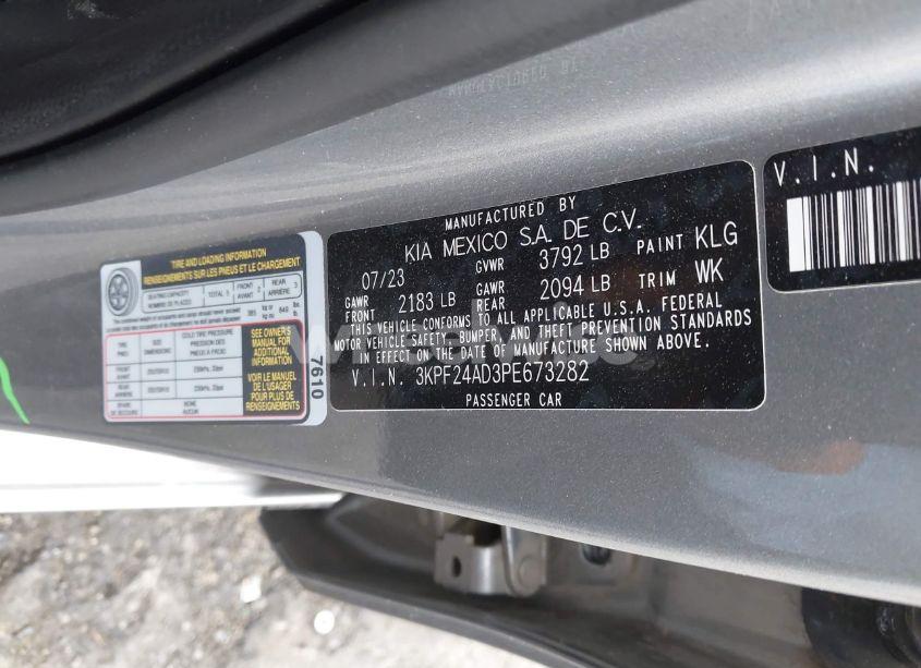 Photo 9 of 2023 Kia Forte LXS (VIN 3KPF24AD3PE673282)