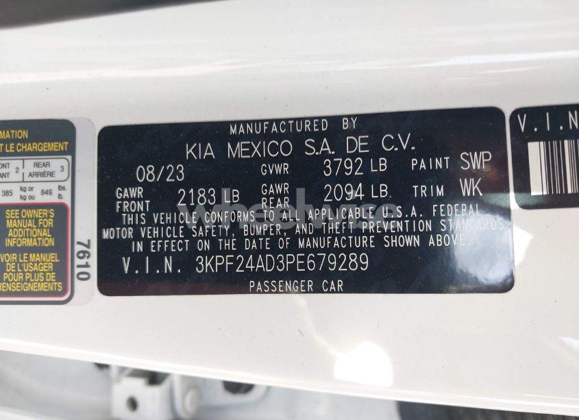 Photo 9 of 2023 Kia Forte LXS (VIN 3KPF24AD3PE679289)