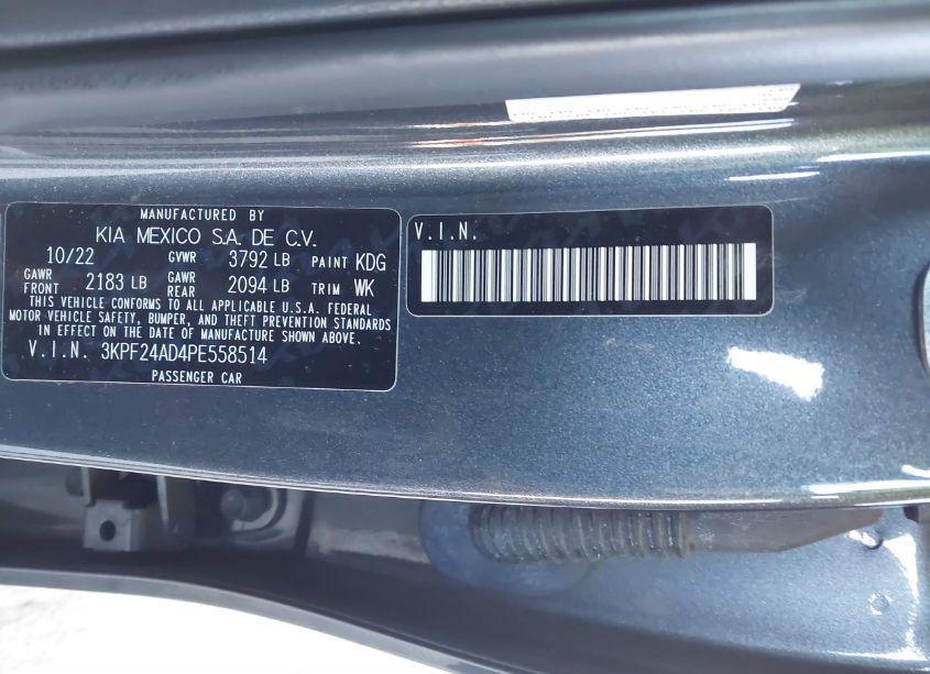 Photo 9 of 2023 Kia Forte LXS (VIN 3KPF24AD4PE558514)