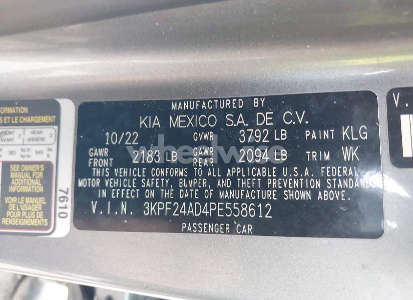 Photo 9 of 2023 Kia Forte LXS (VIN 3KPF24AD4PE558612)
