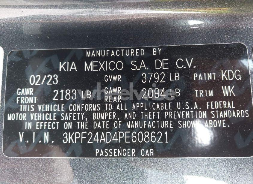Photo 9 of 2023 Kia Forte LXS (VIN 3KPF24AD4PE608621)