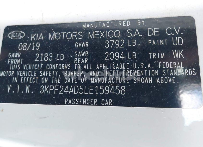 Photo 9 of 2020 Kia Forte LXS (VIN 3KPF24AD5LE159458)