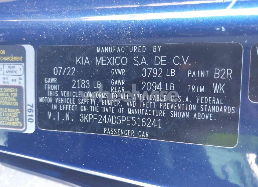Photo 9 of 2023 Kia Forte LXS (VIN 3KPF24AD5PE516241)