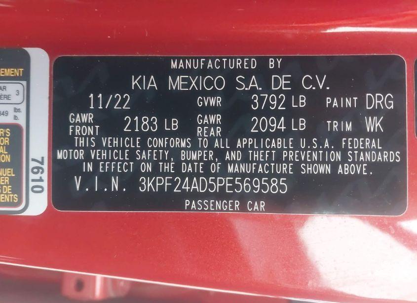 Photo 9 of 2023 Kia Forte LXS (VIN 3KPF24AD5PE569585)
