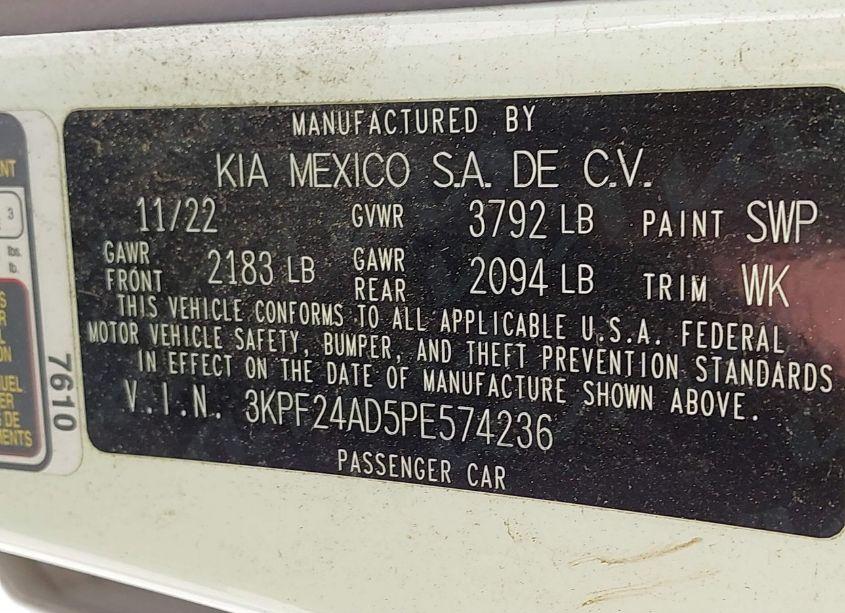 Photo 9 of 2023 Kia Forte LXS (VIN 3KPF24AD5PE574236)