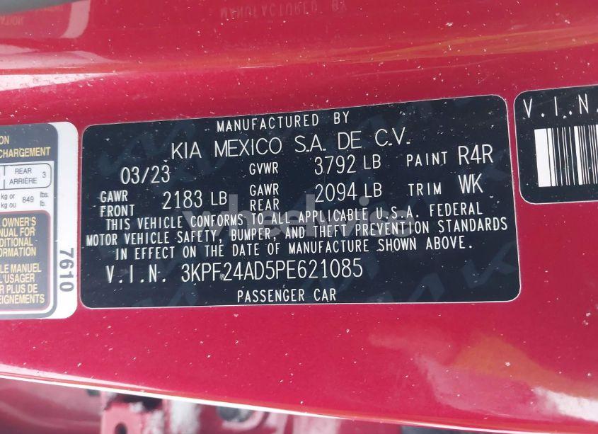 Photo 9 of 2023 Kia Forte LXS (VIN 3KPF24AD5PE621085)