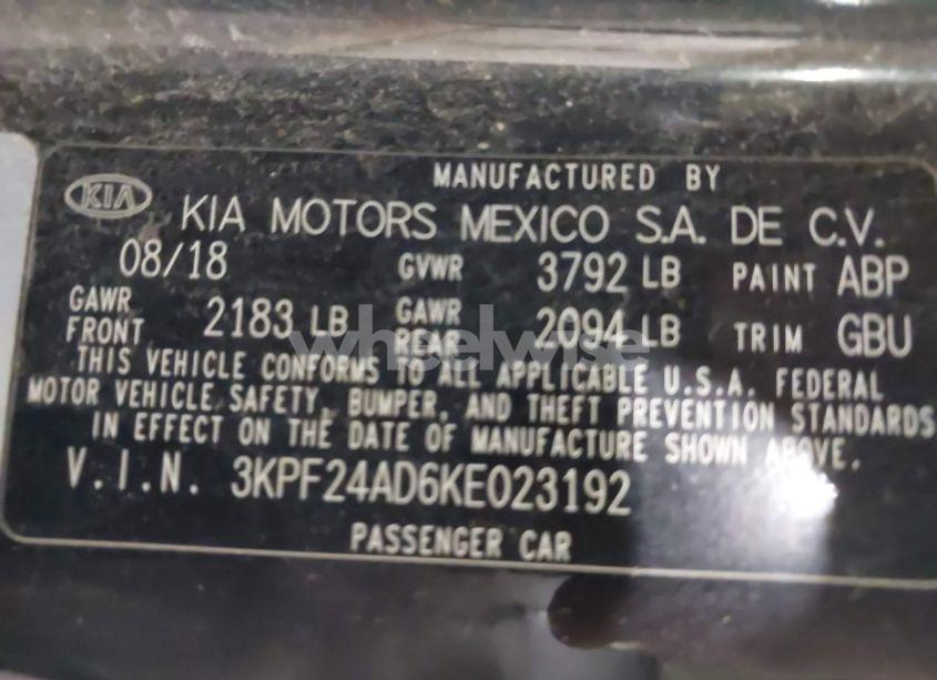 Photo 9 of 2019 Kia Forte LXS (VIN 3KPF24AD6KE023192)