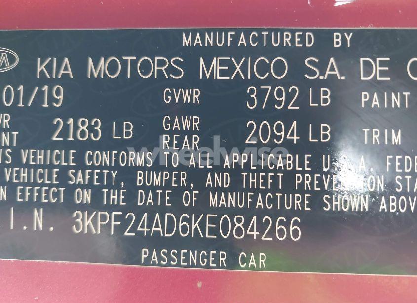 Photo 9 of 2019 Kia Forte LXS (VIN 3KPF24AD6KE084266)