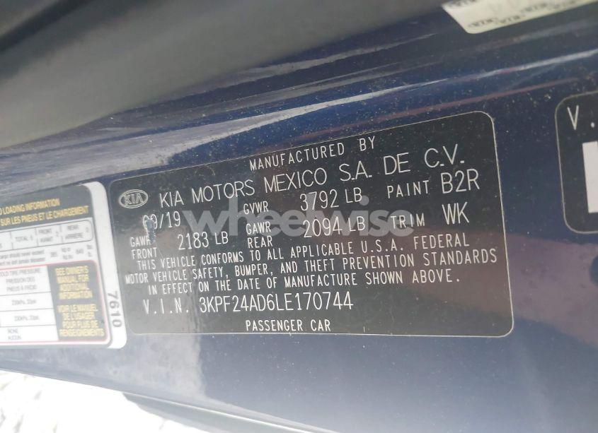 Photo 9 of 2020 Kia Forte LXS (VIN 3KPF24AD6LE170744)