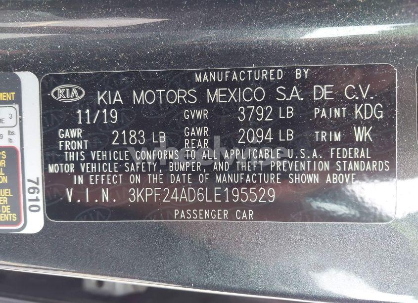 Photo 9 of 2020 Kia Forte LXS (VIN 3KPF24AD6LE195529)