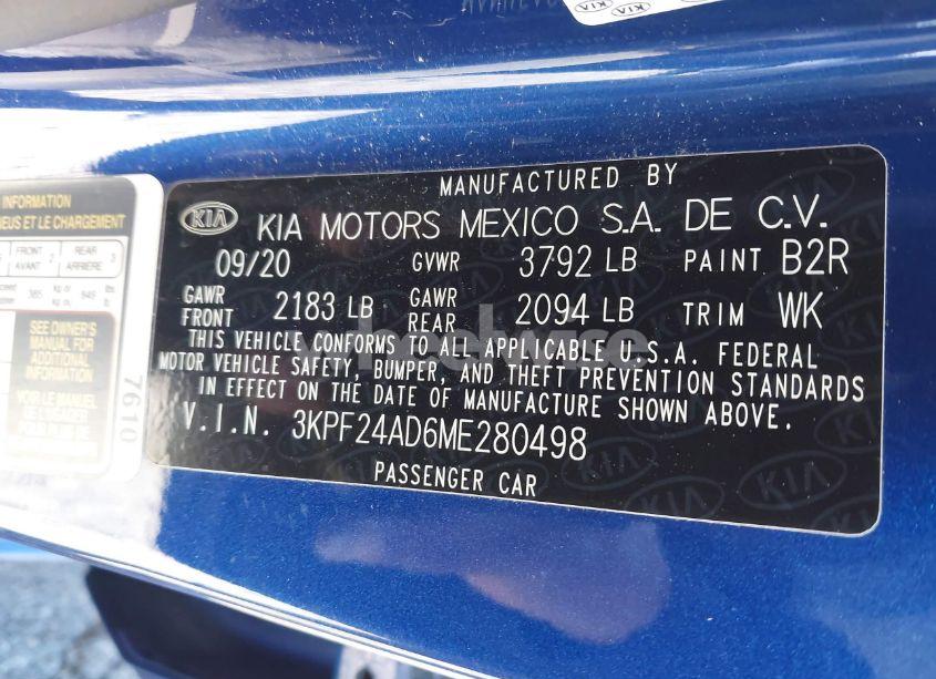 Photo 9 of 2021 Kia Forte LXS (VIN 3KPF24AD6ME280498)