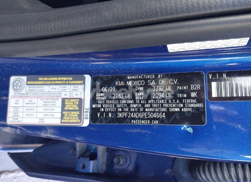 Photo 9 of 2023 Kia Forte LXS (VIN 3KPF24AD6PE504664)