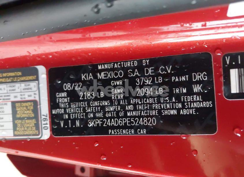 Photo 9 of 2023 Kia Forte LXS (VIN 3KPF24AD6PE524820)