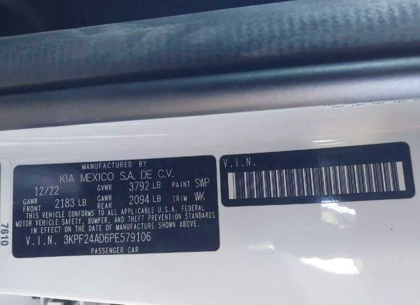Photo 9 of 2023 Kia Forte LXS (VIN 3KPF24AD6PE579106)