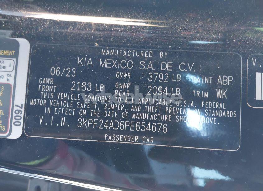 Photo 9 of 2023 Kia Forte LX (VIN 3KPF24AD6PE654676)