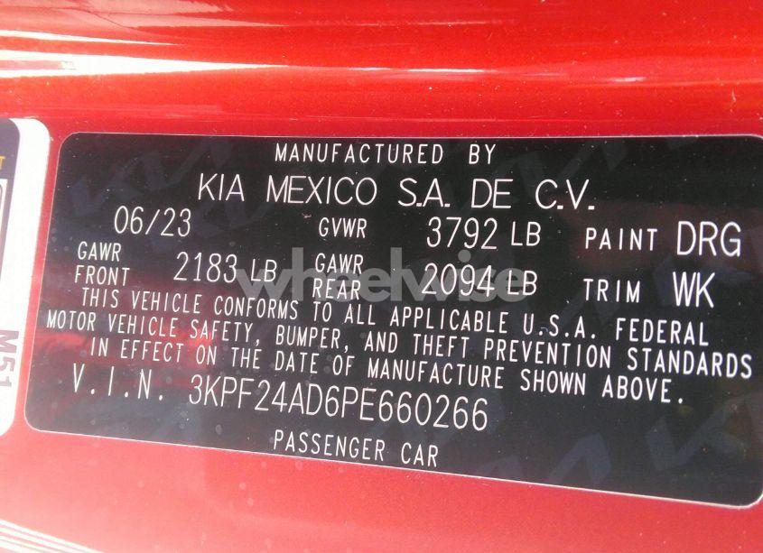 Photo 9 of 2023 Kia Forte LXS (VIN 3KPF24AD6PE660266)
