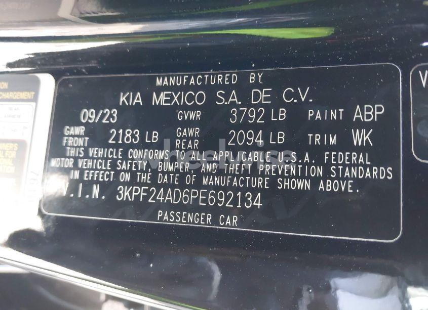 Photo 9 of 2023 Kia Forte LXS (VIN 3KPF24AD6PE692134)