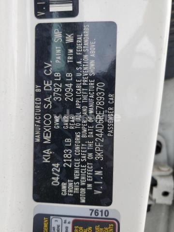 Photo 6 of 2024 KIA FORTE LX (VIN 3KPF24AD6RE789370)