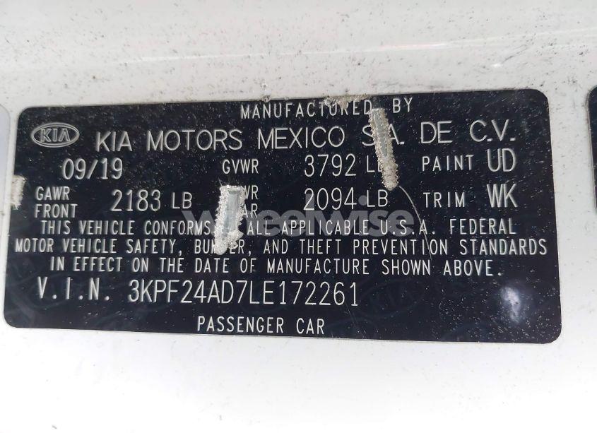 Photo 9 of 2020 Kia Forte LXS (VIN 3KPF24AD7LE172261)