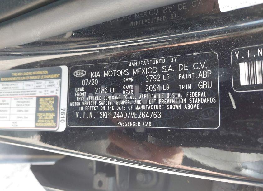 Photo 9 of 2021 Kia Forte LXS (VIN 3KPF24AD7ME264763)