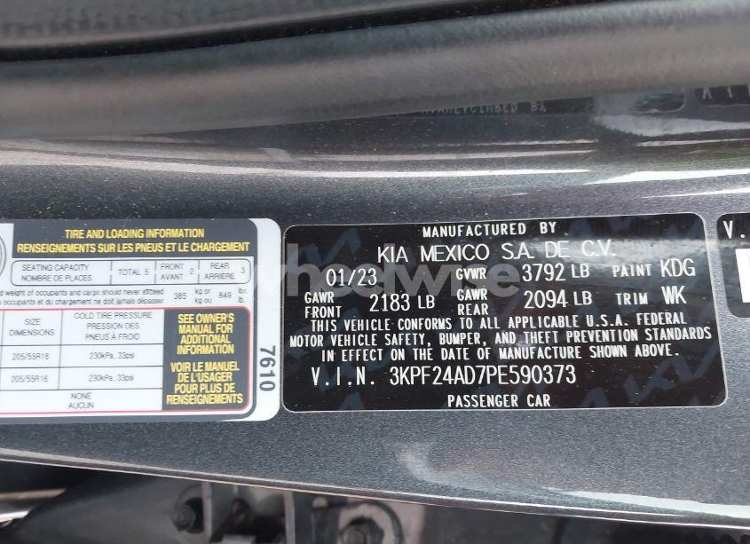 Photo 9 of 2023 Kia Forte LXS (VIN 3KPF24AD7PE590373)