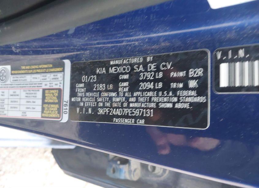Photo 9 of 2023 Kia Forte LXS (VIN 3KPF24AD7PE597131)
