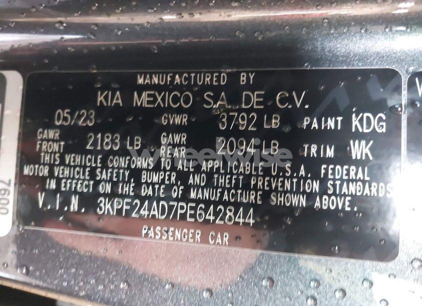 Photo 9 of 2023 Kia Forte LX (VIN 3KPF24AD7PE642844)