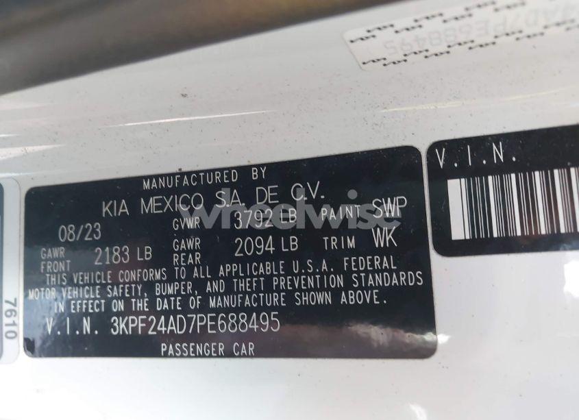 Photo 9 of 2023 Kia Forte LXS (VIN 3KPF24AD7PE688495)