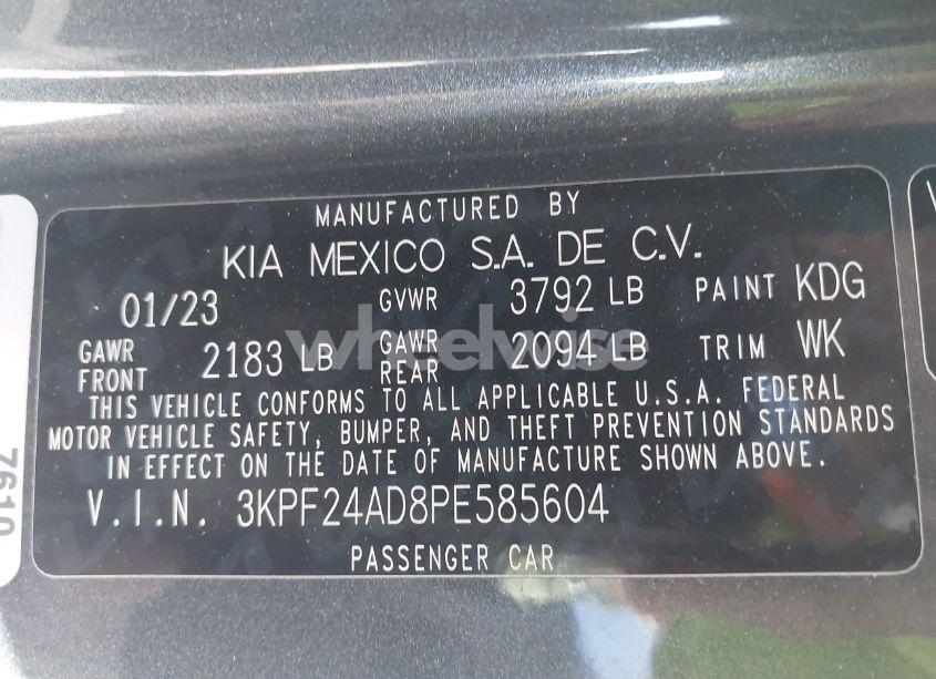 Photo 9 of 2023 Kia Forte LXS (VIN 3KPF24AD8PE585604)