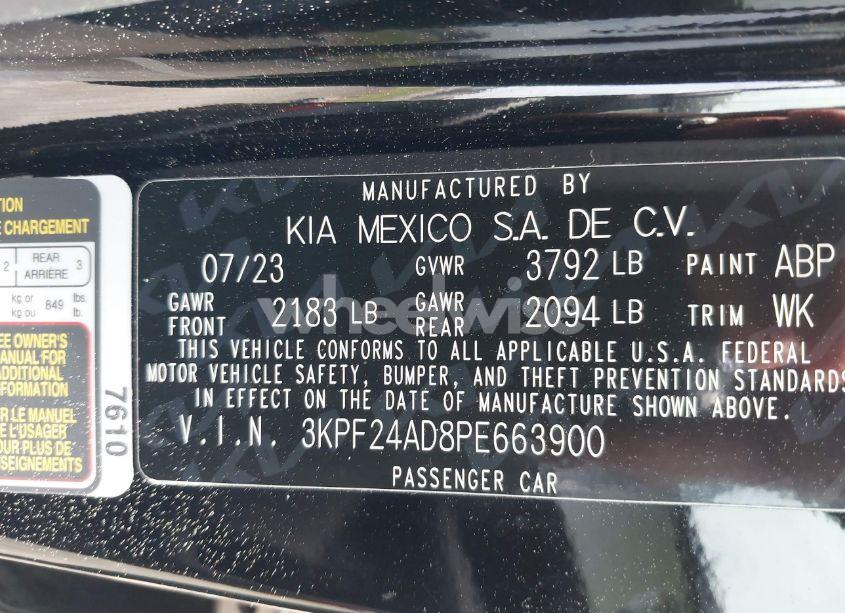 Photo 9 of 2023 Kia Forte LXS (VIN 3KPF24AD8PE663900)