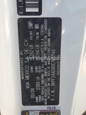 Photo 8 of 2024 KIA FORTE LX (VIN 3KPF24AD8RE765748)