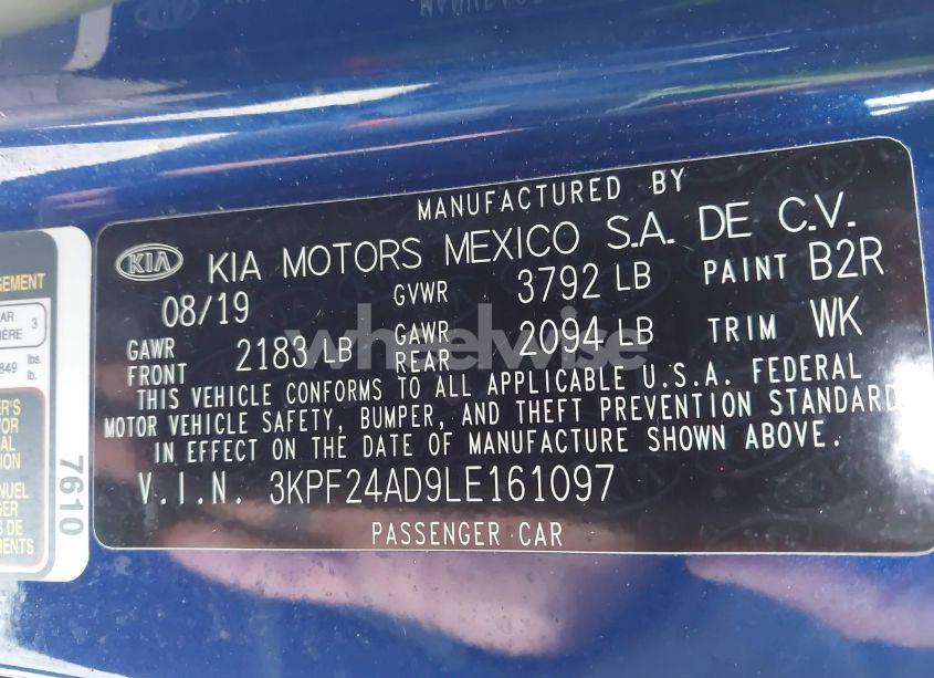 Photo 9 of 2020 Kia Forte LXS (VIN 3KPF24AD9LE161097)