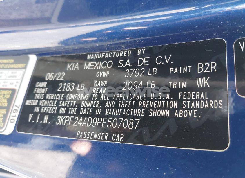 Photo 9 of 2023 Kia Forte LXS (VIN 3KPF24AD9PE507087)