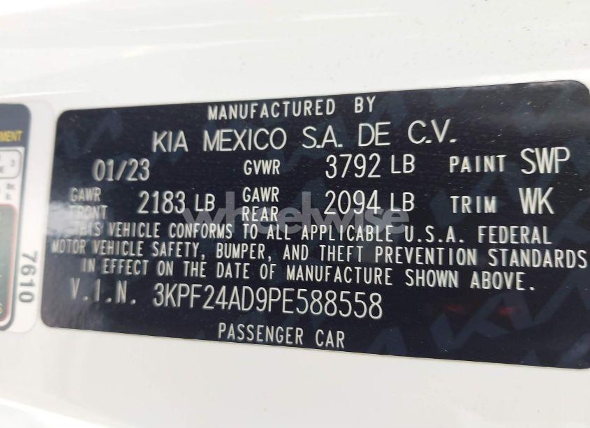Photo 9 of 2023 Kia Forte LXS (VIN 3KPF24AD9PE588558)