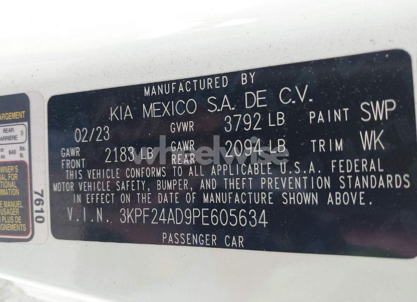 Photo 9 of 2023 Kia Forte LXS (VIN 3KPF24AD9PE605634)
